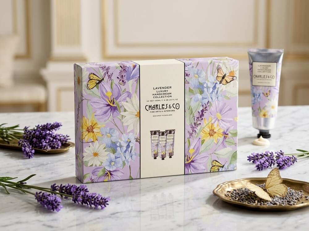 Charles & Co Fine Arts & Interiors Lavender Luxury Handcream Collection, Set of